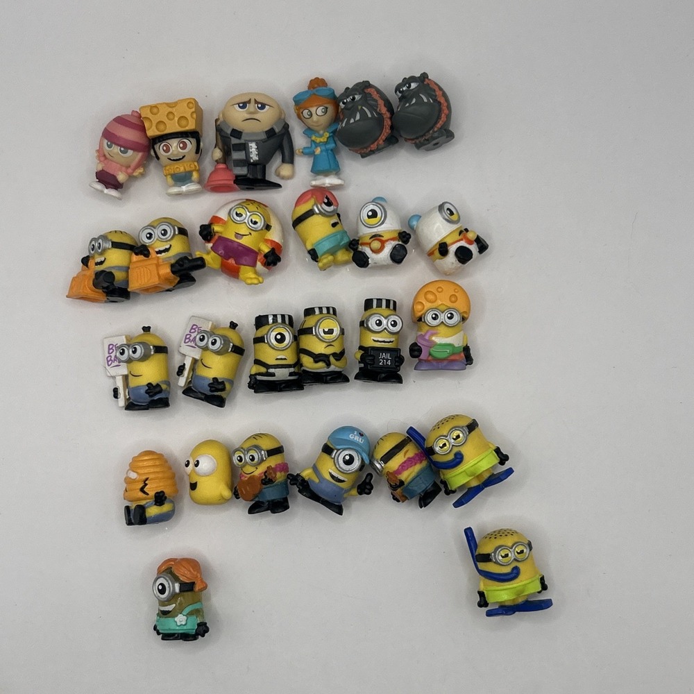 Minions Squishy Figure Lot 26pc – Despicable Me Gru & Minions Character
